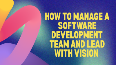 how To manage A software development Team
